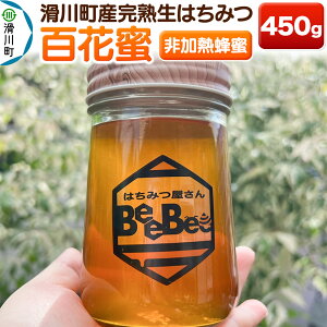 【ふるさと納税】滑川町産完熟生はちみつ 百花蜜(非加熱蜂蜜) 450g×1個