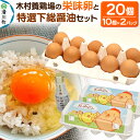 【ふるさと納税】卵かけご飯セット 木村養鶏場の「栄味卵」(10個入り×2パック)と醤油