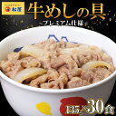 【ふるさと納税】牛丼 松屋 プレミアム仕様 牛めしの具 30個 冷凍 セット　【 牛めし 冷凍食品 