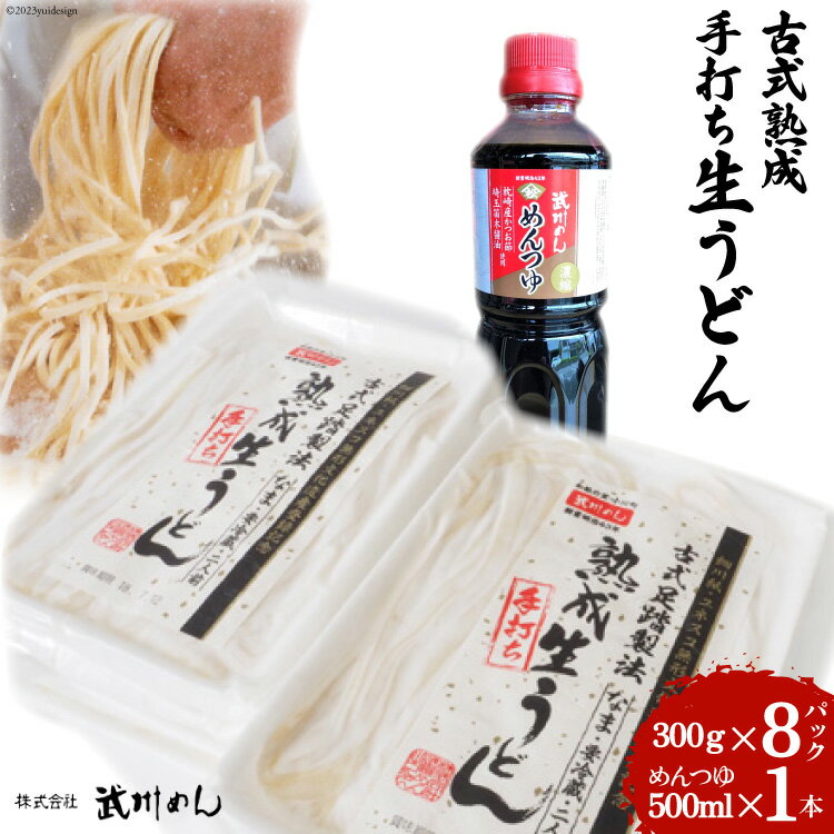 1位! 口コミ数「1件」評価「4」No.003 古式熟成手打ち生うどん ／ 麺 饂飩 手作り ＜武州めん＞【埼玉県小川町】