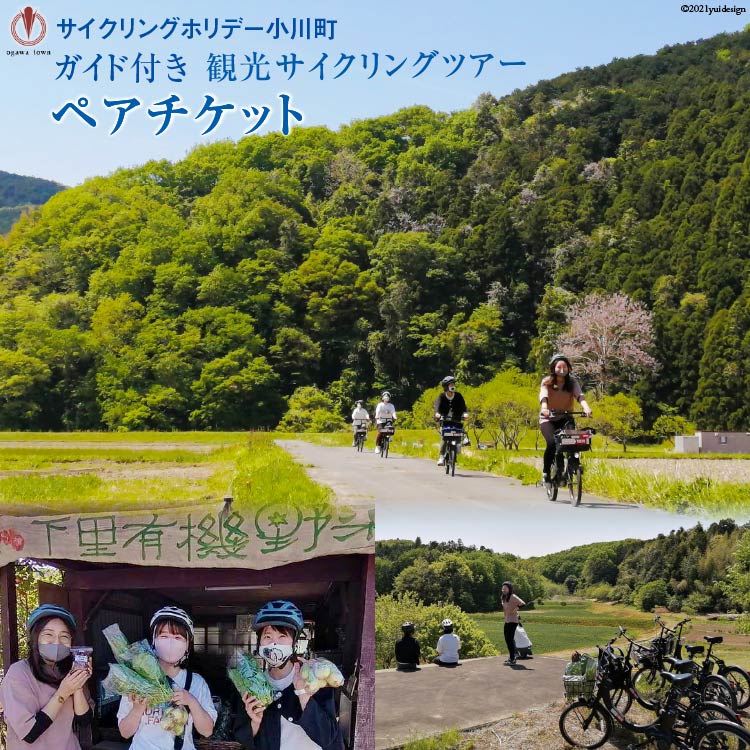 【電動アシスト自転車でラクラク！】ガイド付き観光サイクリングツアー（ペアチケット）＜サイクリングホリデー小川町＞【埼玉県小川町】[142]