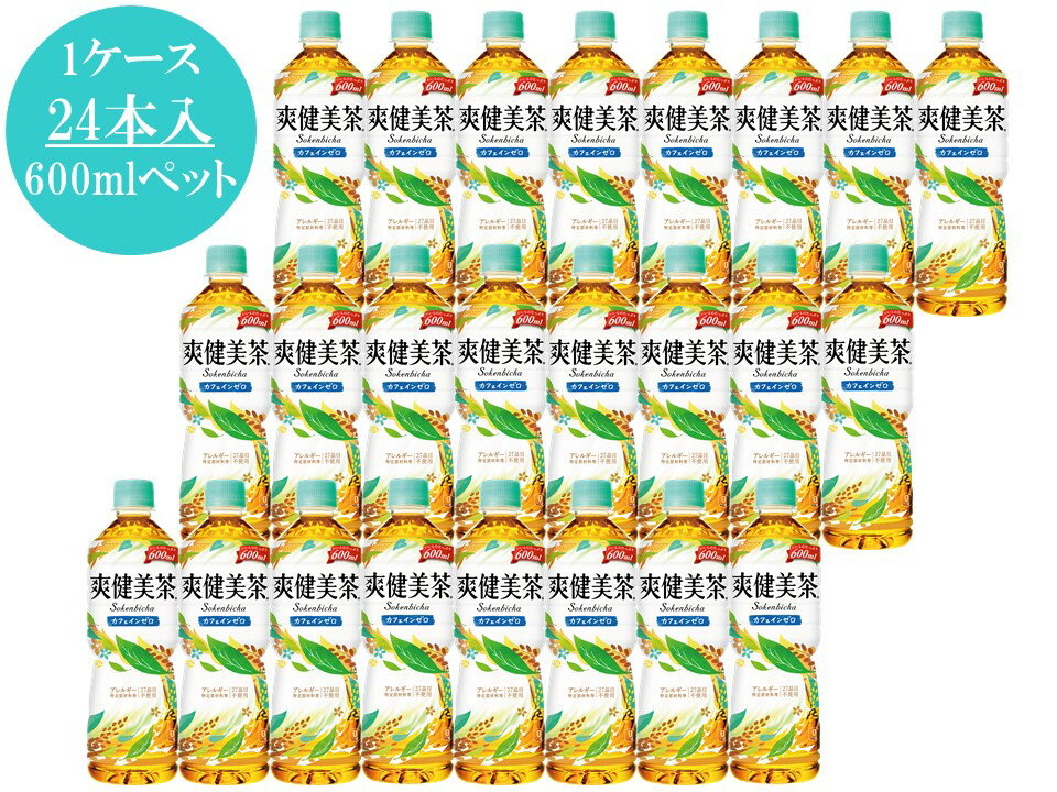 【ふるさと納税】爽健美茶　600mlペット　1ケース24本入り