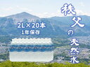 【ふるさと納税】秩父の天然水 20日分(2箱) 2L × 2