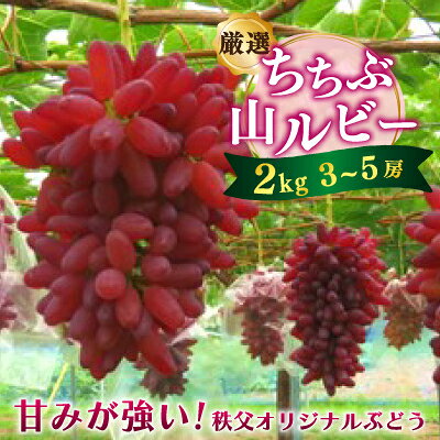 【2026年8月中旬以降発送】【厳選】ちちぶ山ルビー(ぶどう) 2kg【配送不可地域：離島】【1204343】