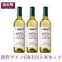 【ふるさと納税】源作印 GKT　白 720ml　3本【1485620】