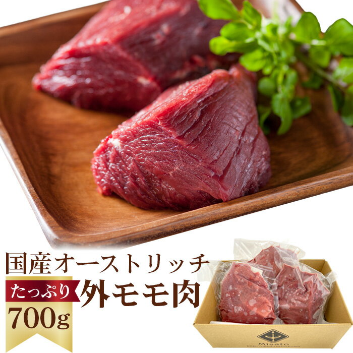 国産オーストリッチ外モモ肉700g ／ お肉 ダチョウ肉 送料無料 埼玉県 No.057