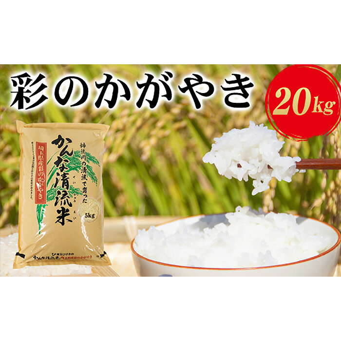 【ふるさと納税】埼玉県産「彩のかがやき」20kg（10kg×2袋） ／ かんな清流米 ブランド お米 送料無料 ..