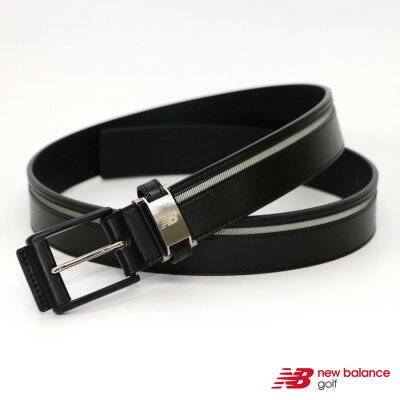 【ふるさと納税】ニューバランスゴルフ　シンセティックレザーラインベルト　Unisex　ブラック　6982002【1646510】