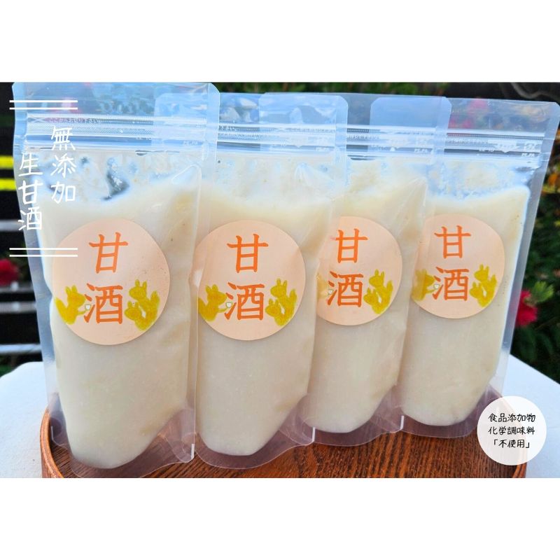 [3ヶ月定期便]金杉糀屋の"生"甘酒(小)4パックセット [定期便・ 加工食品 飲む点滴 生甘酒 甘み コク のどごし 酸味 ノンアルコール フレッシュ ]