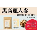 【ふるさと納税】黒高麗人参「CARPONIX」 <ご自宅用エコパック> 60粒入り×1袋 <個包装> 4粒入り×30袋 サプリメント サプリ 黒高麗人参 カプセル ジンセノサイド 千葉市