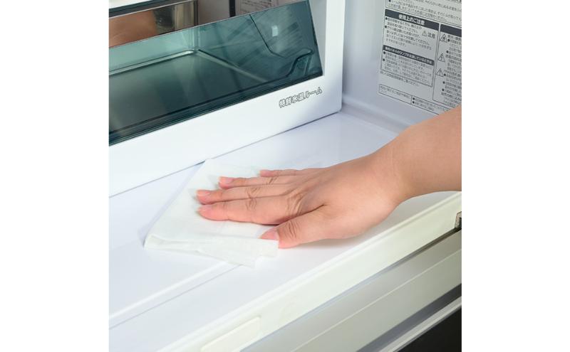 【ふるさと納税】ホームコーディ　お掃除シート　電子レンジ＆冷蔵庫用　5個入 イオンリテール 日用品