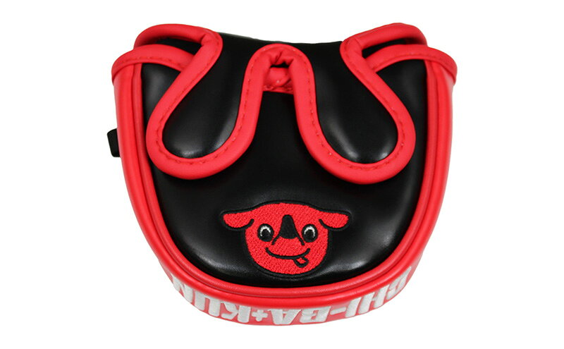 【ふるさと納税】チーバくんヘッドカバーコレクションVol.1 RED×BLACK EDITION マレット型パター用 ゴルフ ヘッドカバー マグネットタイプ 千葉市 千葉県