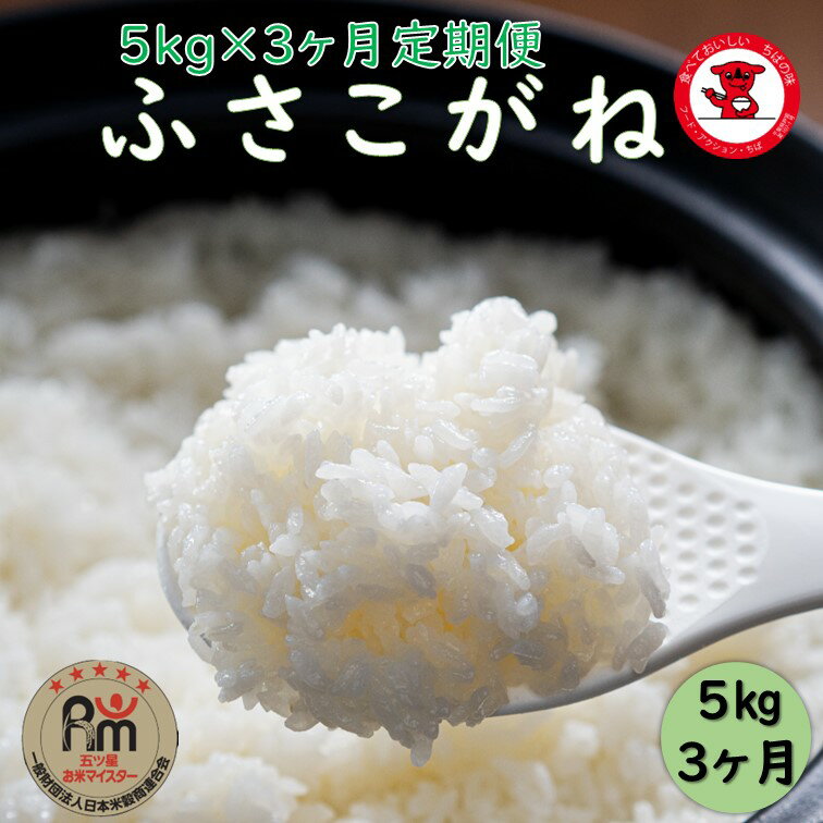 3ヶ月定期便 潮風香る銚子のお米 銚子産ふさこがね 5kg 千葉県 銚子市