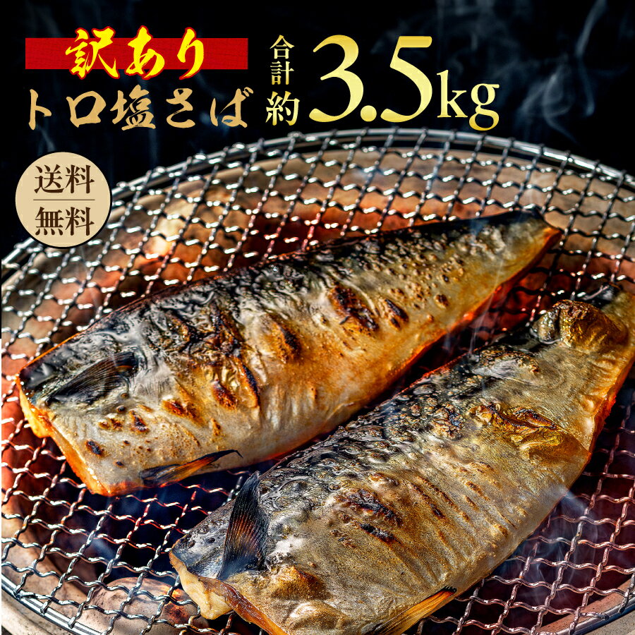 【ふるさと納税】 訳あり トロ 塩さば 3.5kg 大盛り 