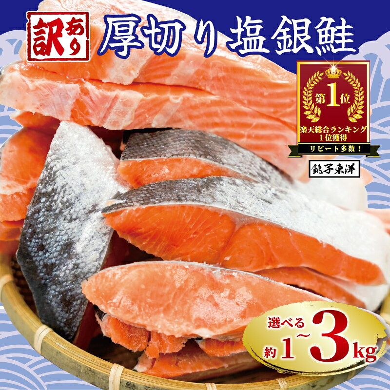 ＼総合1位獲得／ 厚切り 塩銀鮭 切り身 1.5kg 2kg 3kg 定期...
