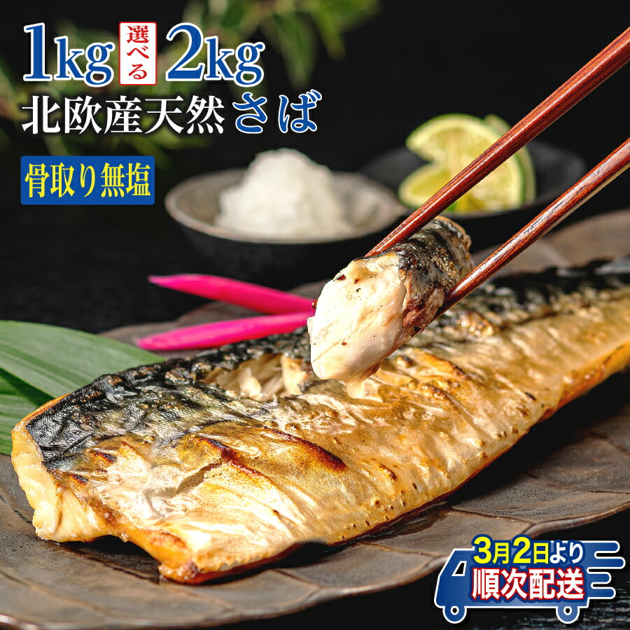 4位! 口コミ数「2,249件」評価「4.81」 訳あり 骨取り 無塩さば 約1.0kg・約2.0kg 鯖 さば 無塩 骨なし 骨抜き 冷凍 食品 小分け 大容量 人気 魚 魚介 魚貝 海鮮 惣菜 贈答 ギフト お取り寄せ 送料無料 不揃い 規格外･･･ 