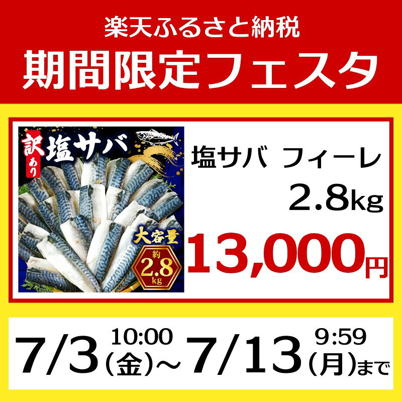 【ふるさと納税】 【 期間限定 フェスタ 】 訳あり 鯖 切り身 2kg ～ 3.6kg 選べる...