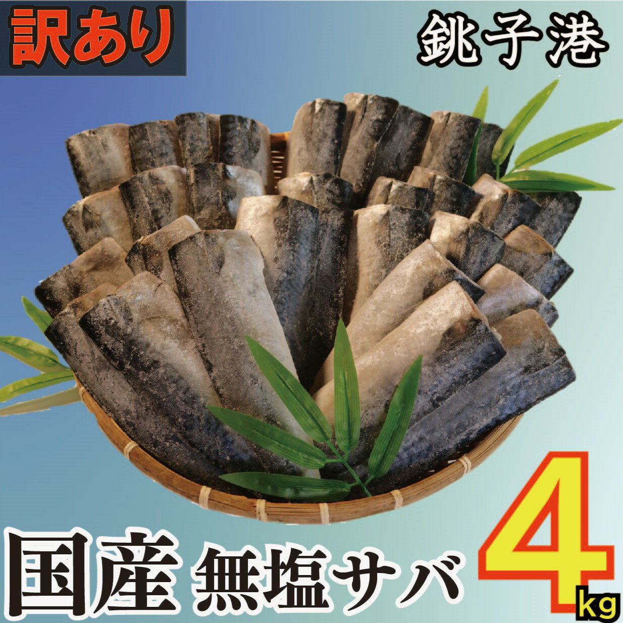 19位! 口コミ数「9件」評価「3.89」訳あり 国産 無塩 サバ 4kg 国産 天然 無塩 フィーレ 日本近海 銚子港 鯖 千葉県 銚子市※着日指定不可