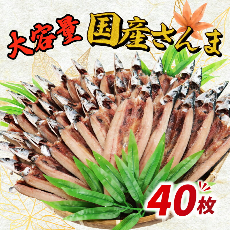 【ふるさと納税】 訳あり さんま 40枚 開き 秋刀魚 訳あって 分け合って さんま開き サンマ 国産 北海道 産 小分け 冷凍 干物 魚 海鮮 魚介 魚貝 大容量 保存食 人気 グルメ お取り寄せ 贈り物 ふるさと納税 ふるさと納税さんま 冷凍 送料無料 千葉県 銚子市 ヤマニンベン