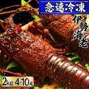 【ふるさと納税】 【漁師直送/活〆冷凍】 冷凍 伊勢海老 (2kg/4〜10尾) 銚子港 水揚げ