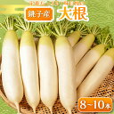【ふるさと納税】 先行予約 大根 8~10本 数量限定 期間限定 大容量 旬の野菜 だいこん 生野菜 大根おろし 味噌汁 煮物 ぶり大根 豚バラ大根 おでん 和食 生産量 日本一 プレゼント 贈り物 グルメ 発送時期 2026年4月~(なくなり次第終了) 送料無料 千葉県 銚子市 小野商店