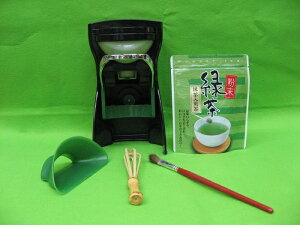 【ふるさと納税】抹茶入り粉末緑茶、粉末茶専用容器「オデッサ2」セット