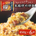【ふるさと納税】ニチレイ 冷凍食品 チャーハン 炒飯 本格炒め炒飯 450g 6袋 焼き飯 焼飯 やきめし 冷凍 冷凍チャーハン 冷凍炒飯 中華惣菜 料理 弁当 レンチン レンジ ニチレイフーズ 家庭用 千葉県 船橋市 送料無料