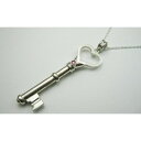 【ふるさと納税】銀の笛 鍵だけど笛 ハートキーペンダント ホイッスル チェーン付き ピンクサファイア シルバー【1203428】