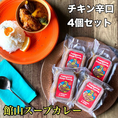 館山スープカレー(チキン)冷凍パック レギュラー 辛口4人前[配送不可地域:離島]