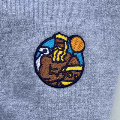 【ふるさと納税】”YUMMY”スウェットパーカー　男女兼用 Lサイズ/グレー【1451229】