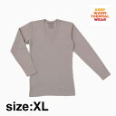 【ふるさと納税】「SKINFRIEND WINTER」V首長袖Tシャツ　男女兼用XLサイズ/グレー【1479666】