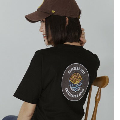 14位! 口コミ数「0件」評価「0」バックプリント 館山市 マンホールTシャツ 黒 Mサイズ【1489888】