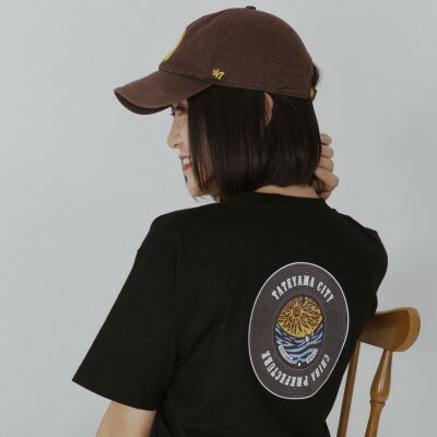 35位! 口コミ数「0件」評価「0」バックプリント 館山市 マンホールTシャツ 黒 XLサイズ【1489891】