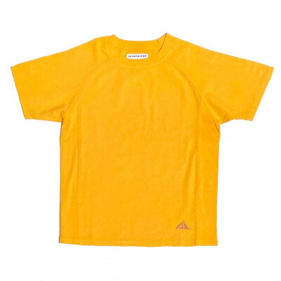 【ふるさと納税】「SKINFRIEND SUMMER」丸首半袖Tシャツ　男女兼用Lサイズ/イエロー【1498195】