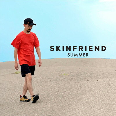 【ふるさと納税】「SKINFRIEND SUMMER」丸首半袖Tシャツ　男女兼用Sサイズ/レッド【1498431】
