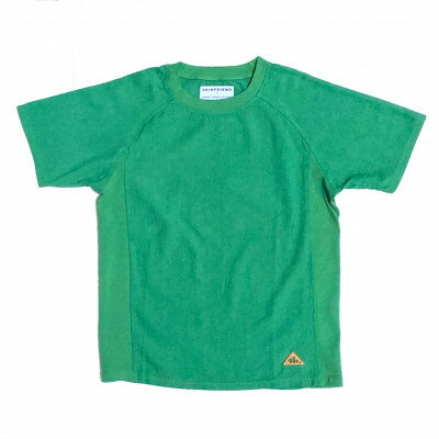 【ふるさと納税】「SKINFRIEND SUMMER」丸首半袖Tシャツ　男女兼用　Lサイズ/グリーン【1510313】