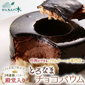 【ふるさと納税】【ベストお取り寄せ大賞3年連続ノミネート】とろなまチョコバウム ふるさと納税 バームクーヘン バウムクーヘン ケーキ チョコ チョコレート スイーツ お菓子 ギフト 内祝い 母の日 父の日 バレンタイン 千葉県 送料無料 KF001