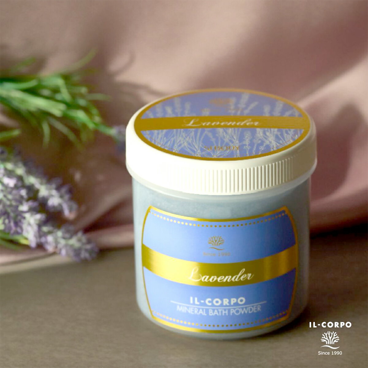 【ふるさと納税】イルコルポ ミネラルバスパウダーラベンダー 600g 30回分 【 ふるさと納税 入浴剤 バスパウダー 美肌 保湿 整肌 アロマ ミネラル 雪塩 海藻エキス スクワラン パパイン お風呂 バス用品 千葉県 木更津 送料無料 】KDD006