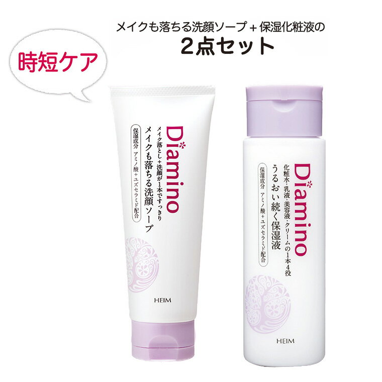【ふるさと納税】メイク落とし 洗顔 化粧水 ディアミノ メイクも落ちる洗顔ソープ 100g 保湿化粧