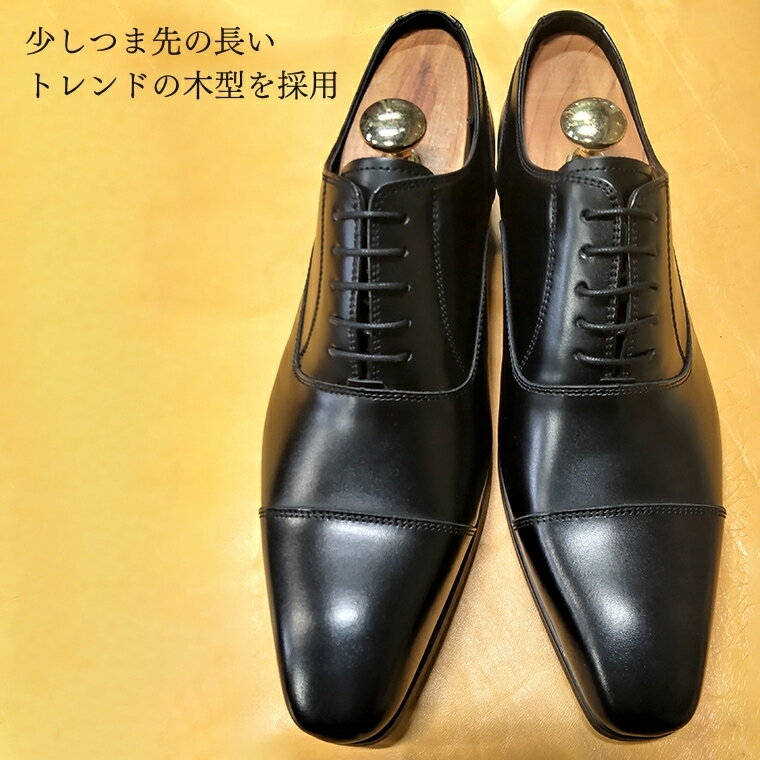 【ふるさと納税】ビジネスシューズ トレンド ストレートチップ LV431 ブラック 24.5cm 25cm 25.5cm 26cm 26.5cm 27.0cm