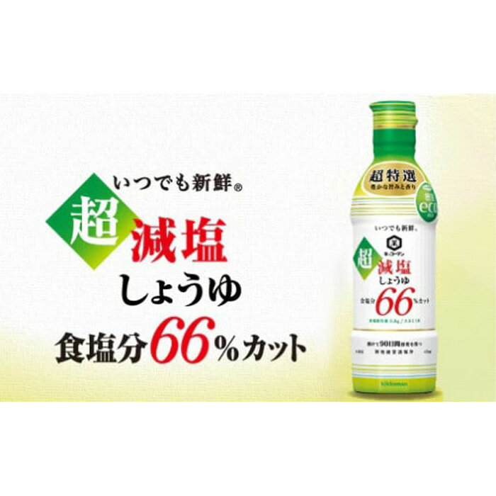 【ふるさと納税】No.149 キッコーマン 超減塩しょうゆ12本セット ／ 醤油 5.4L 450ml×12本 調味料 送料無料 千葉県