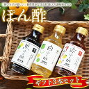 【ふるさと納税】No.156 【キノエネ醤油】ぽん酢(黒・白・赤)3本入ギフトセット / ポン酢 3種 900ml 300ml×3種 黒ぽん酢 白ぽん酢 赤ぽん...