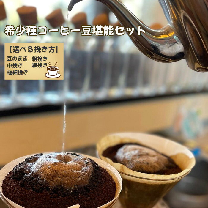 コーヒー人気ランク19位　口コミ数「0件」評価「0」「【ふるさと納税】No.177 希少種コーヒー豆堪能セット 選べる挽き方 ／ 珈琲 入手困難 豆そのまま 粗挽き 中挽き 細挽き 極細挽き 送料無料 千葉県」