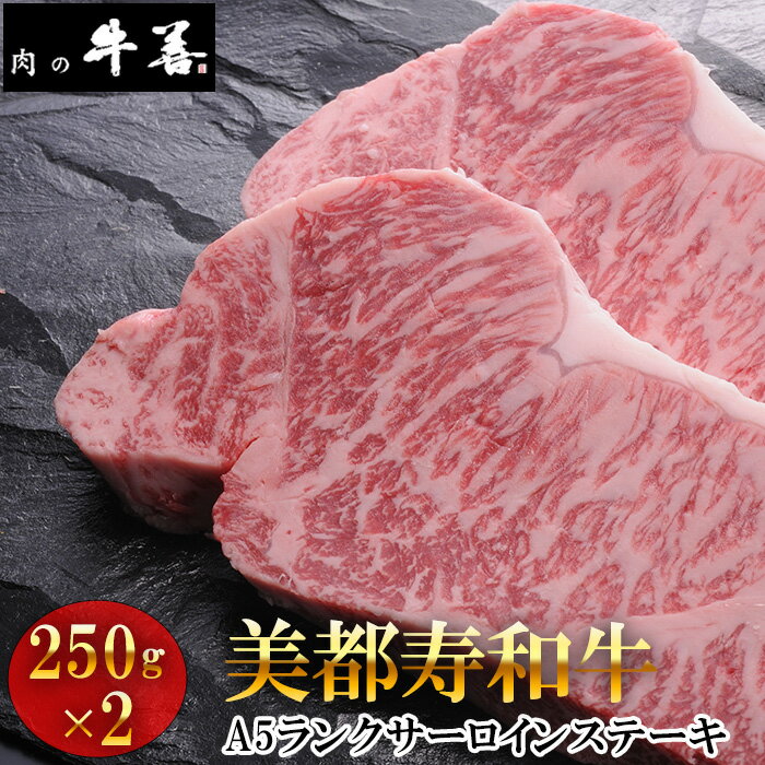 No.286 牛善特選 美都寿和牛 サーロインステーキ A5ランク 250g×2枚 ／ オリジナル ブランド牛 肉 焼肉 綺麗 お肉 送料無料 千葉県