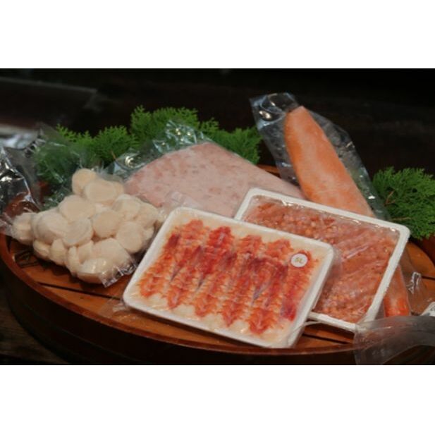 【ふるさと納税】海の幸盛合せ　手巻き寿司5点セット　【魚貝類・加工食品・鮭・サーモン・帆立・ホタテ・手巻き寿司・海の幸】