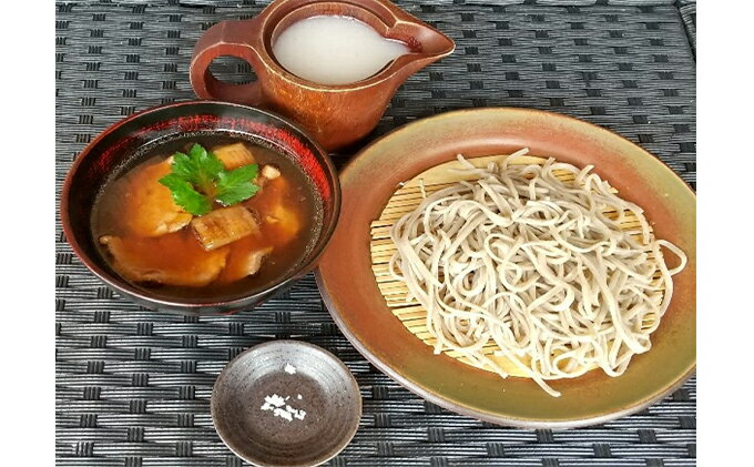 【ふるさと納税】【人気の手打ち十割蕎麦4食セット】鴨せいろ2人前・せいろ2人前（ゆで蕎麦冷凍）　【そば・蕎麦・加工品・惣菜・冷凍・鴨せいろ・せいろ】