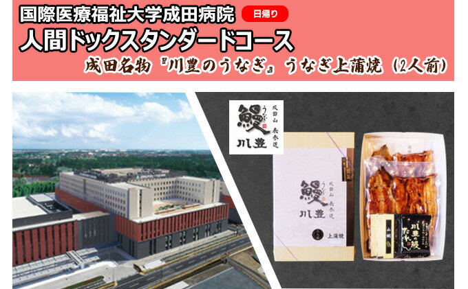 【ふるさと納税】国際医療福祉大学成田病院人間ドックスタンダードコース 日帰り と成田名物 川豊のうなぎ うなぎ上蒲焼 2人前 【 鰻の蒲焼 日帰り人間ドック 生活習慣病 胃内視鏡検査 】 【 …