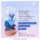 【ふるさと納税】プリザーブドフラワーローズドーム ブルー系 お祝いやお誕生日におすすめ【配送不可地域:離島・沖縄県】【1636485】
