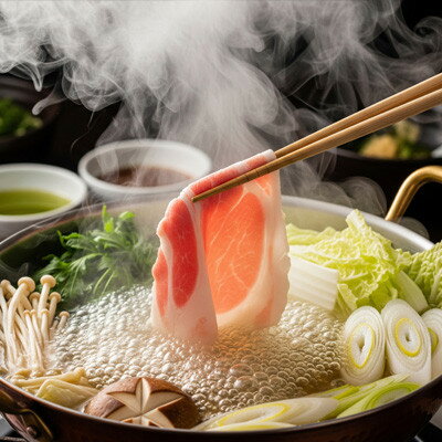 【ふるさと納税】Judo’s Meat　東の匠SPF豚しゃぶしゃぶ用　豚ロース400g【配送不...