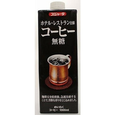 スジャータめいらく ホテルレストラン使用アイスコーヒー(無糖)1000ml 6本セット